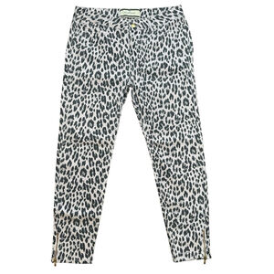 NWT By Malene Birger Womens Jeans Zanobi Leopard Animal Print Baby Pink Sz. 34
